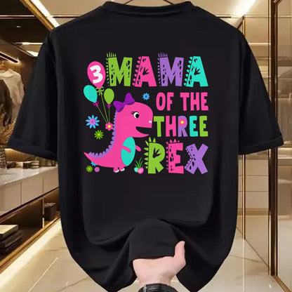 Best Dinosaur Lover Shirt, Funny Dinosaur UnisexT-Shirt/Hoodie/Sweatshirt HLT00 - Mama of The Three Rex Dinosaur T-Rex 3rd Birthday Boy T-Shirt