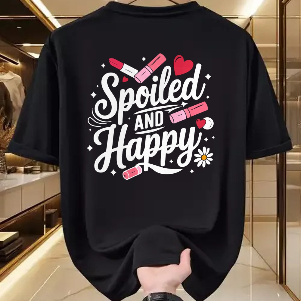 Best Wife Shirt, Wife and Husband Unisex T-Shirt/Hoodie/Sweatshirt HLT00 - Gift for wife T shirt, spoiled wife   Spoiled Wife Spoiled And Happy Sweatshirt