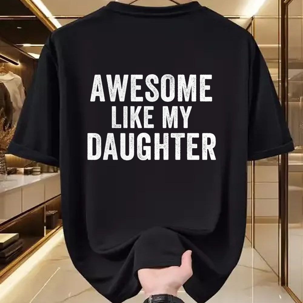 Best Wife Shirt, Wife and Husband Unisex T-Shirt/Hoodie/Sweatshirt HLT00 - Awesome Like My Daughter Funny Father’s Day Humor Proud Dad T-Shirt