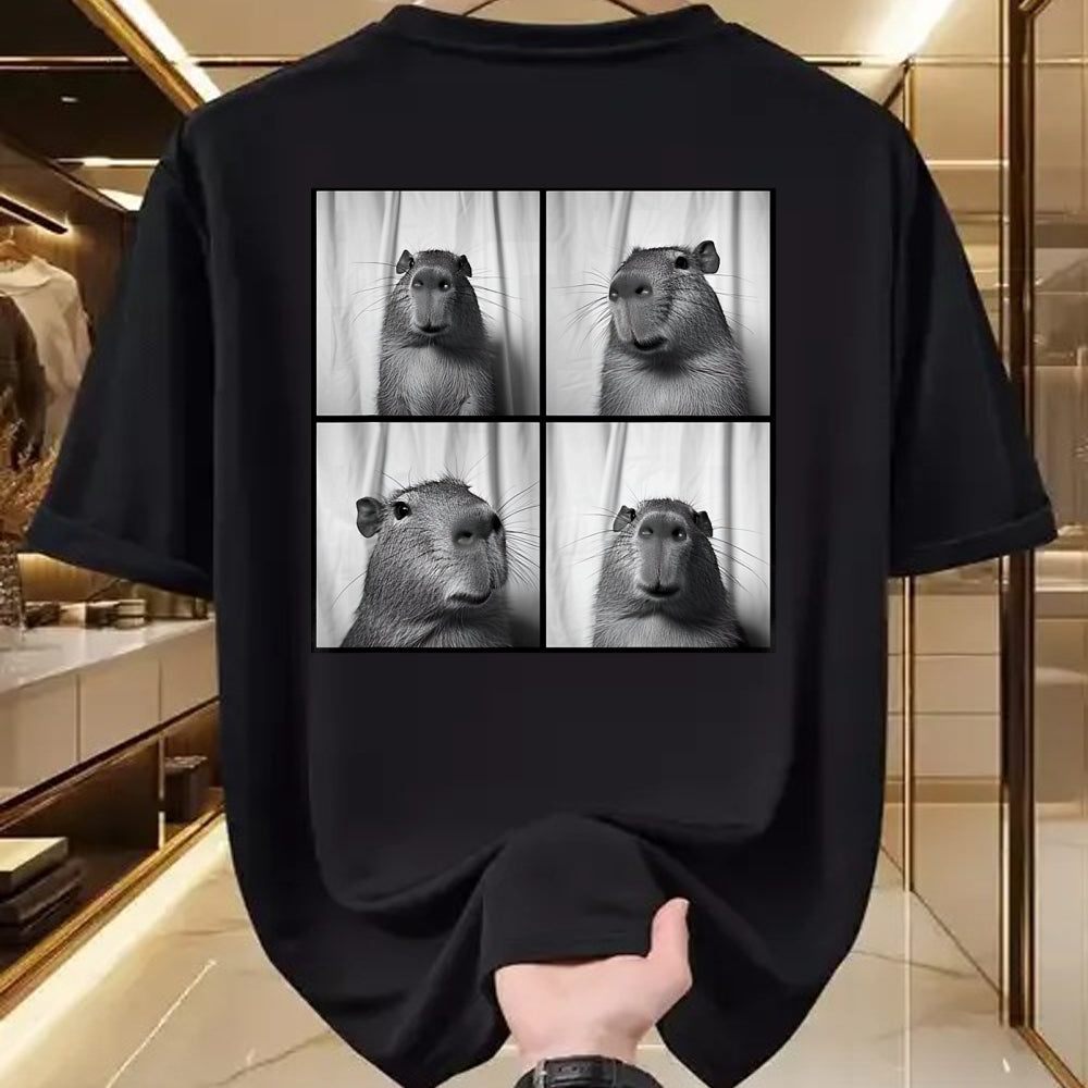 Cute Capybara Shirt, Funny Capybara Unisex T-Shirt/Hoodie/Sweatshirt HLT00 - Capybara Capy Photobooth Quirky Funny Animal T-Shirt