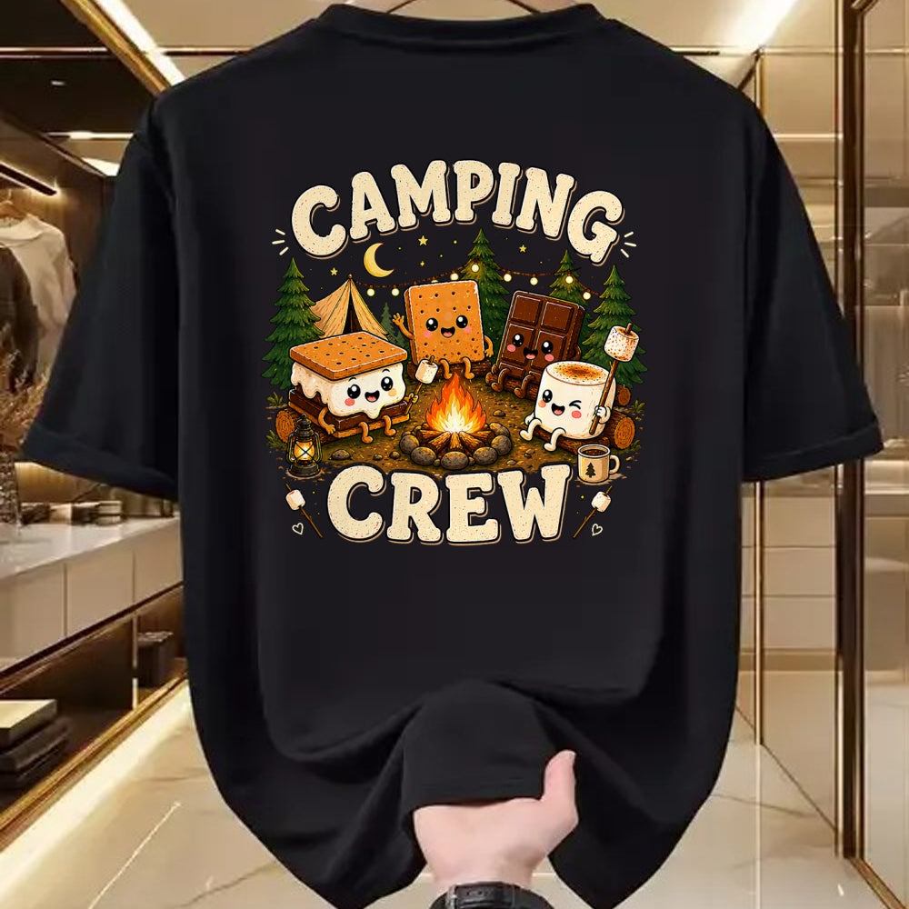 Funny Camping Shirt, Gift For Camping Lover Unisex T-Shirt/Hoodie/Sweatshirt HLT00 - Camping Crew Family Matching Camp Group Squad Team T-Shirt