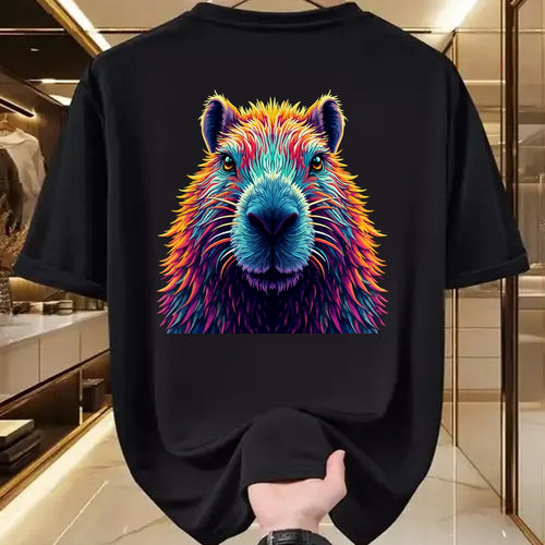 Cute Capybara Shirt, Funny Capybara Unisex T-Shirt/Hoodie/Sweatshirt HLT00 - Funny Colorful Capybara Long Sleeve T-Shirt