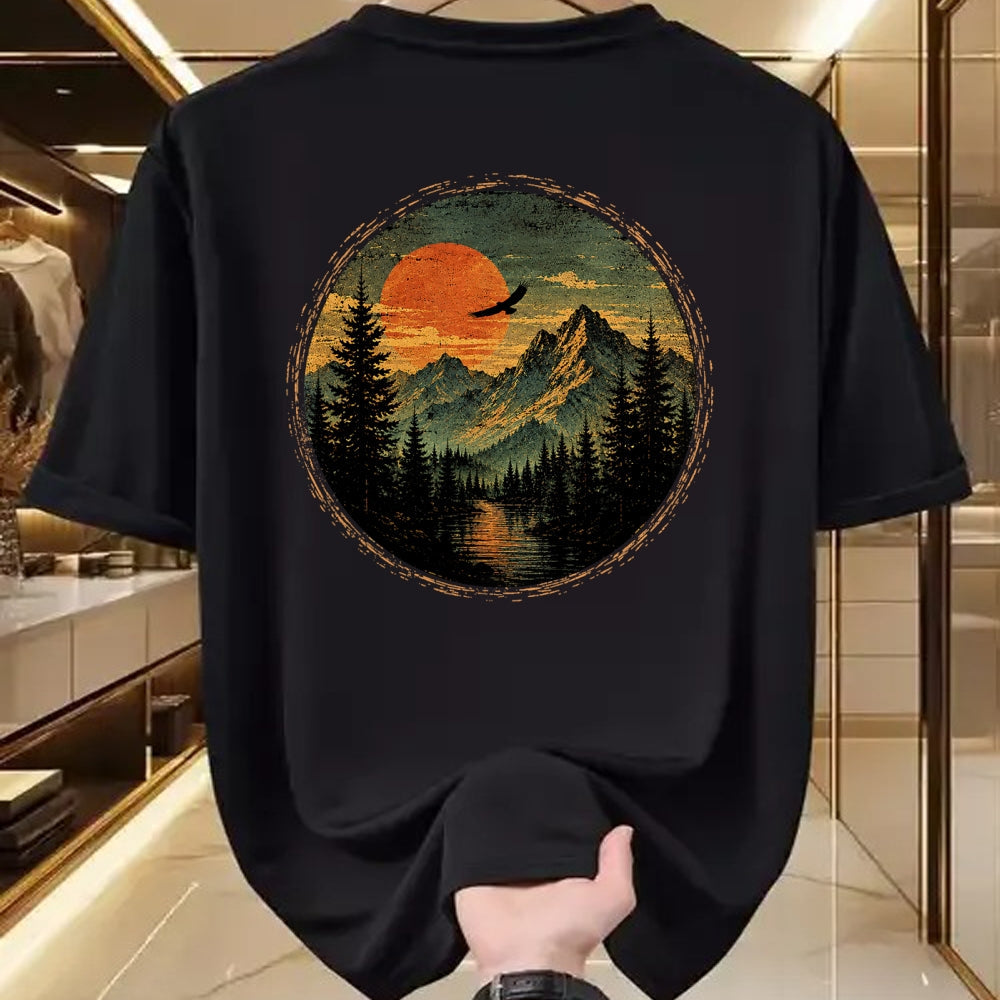 Funny Camping Shirt, Gift For Camping Lover Unisex T-Shirt/Hoodie/Sweatshirt HLT00 - Vintage Camping Forest Trees Wildlife Nature Lover Outdoor T-Shirt