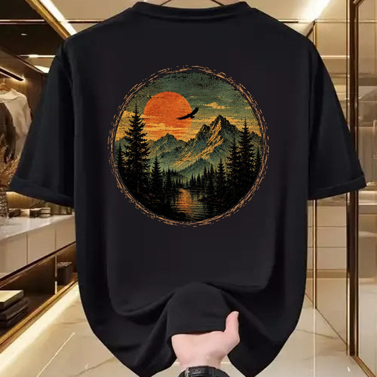 Funny Camping Shirt, Gift For Camping Lover Unisex T-Shirt/Hoodie/Sweatshirt HLT00 - Vintage Camping Forest Trees Wildlife Nature Lover Outdoor T-Shirt