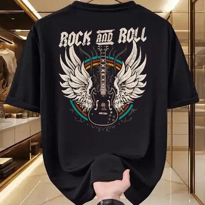 Guitar Lover Shirt, Funny Guitar UnisexT-Shirt/Hoodie/Sweatshirt HLT00 - Rock and Roll Guitar Vintage Rock Music T-Shirt, Men, Black, Large