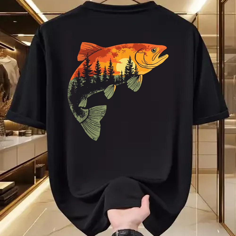 Funny Fishing Shirt, Gift For Fishing Lover Unisex T-Shirt/Hoodie/Sweatshirt HLT00 - Fishing, Trout, Fly Fishing, Angler Fisherman, Nature Forest T-Shirt