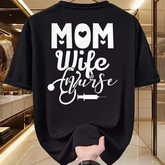 Funny Nurse Shirt, Nurse Unisex T-Shirt/Hoodie/Sweatshirt HLT00 - Mom Wife Nurse Mother Mommy Mama Nurses T-Shirt