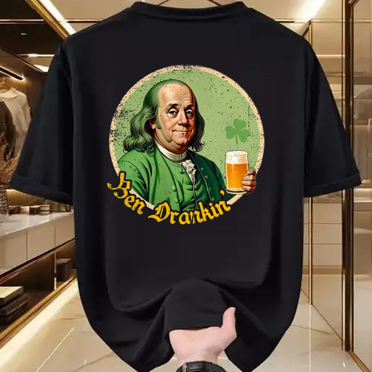 Patrick Day Shirts for Family, Funny Patrick Day shirts, st patrick's day Unisex T-Shirt/Hoodie/Sweatshirt HLT00 - Ben Drankin Shenanigan Clover Irish Shamrock St Patrick Day T-Shirt