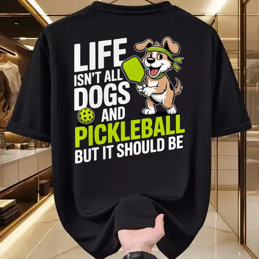 Funny Pickleball Shirt, Pickleball Lover Unisex T-Shirt/Hoodie/Sweatshirt HLT00 - Funny Pickleball Shirt Men Women Player Dog Lover Owner Joke T-Shirt