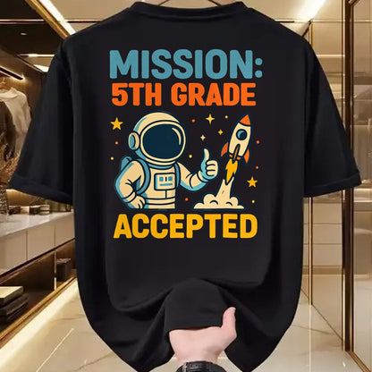 Best Student Shirt, Funny Back To School UnisexT-Shirt/Hoodie/Sweatshirt HLT00 - Mission Fifth 5th Grade Accepted Back to School Vintage T-Shirt