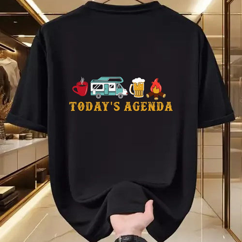 Funny Camping Shirt, Gift For Camping Lover Unisex T-Shirt/Hoodie/Sweatshirt HLT00 - RV Camping Lover Agenda T-Shirt