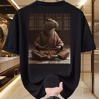 Cute Capybara Shirt, Funny Capybara Unisex T-Shirt/Hoodie/Sweatshirt HLT00 - Funny Graphic Capybara Long Sleeve T-Shirt (2)