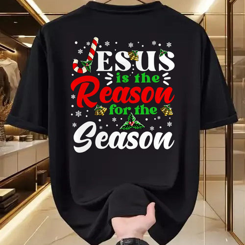 Christian Tee, Christian Faith Unisex T-Shirt/Hoodie/Sweatshirt HLT00 - Jesus Is The Reason For The Season Christmas X Mas Christian T-Shirt