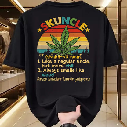 Gift for Dad Shirt, Funny Dad Unisex T-Shirt/Hoodie/Sweatshirt HLT00 – Skuncle Definition Happy Father_s Day Proud Uncle Weed Lover T-Shirt