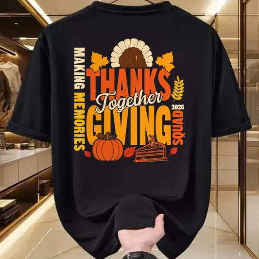 Best Thanksgiving Family Shirt , Funny Thanksgiving UnisexT-Shirt/Hoodie/Sweatshirt HLT00 - Family Thanksgiving Squad 2026 Matching Family Thanksgiving T-Shirt (1)