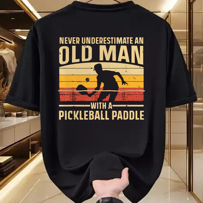 Funny Pickleball Shirt, Pickleball Lover Unisex T-Shirt/Hoodie/Sweatshirt HLT00 - Cool Pickleball Art for Men Grandpa Paddle Pickleball Player T-Shirt, Men, Black, 3X-Large