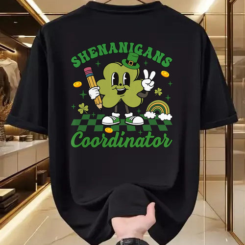 Patrick Day Shirts for Family, Funny Patrick Day shirts, st patrick's day Unisex T-Shirt/Hoodie/Sweatshirt HLT00 - Shenanigans Coordinator Teacher Life Shamrock St Patrick Day T-Shirt