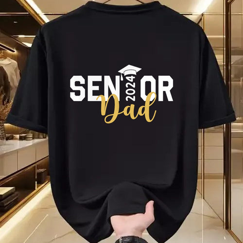 Gift for Dad Shirt, Funny Dad Unisex T-Shirt/Hoodie/Sweatshirt HLT00 – Proud Senior Dad 2024 Senior 2024 Dad Class Of 2024 Father T-Shirt