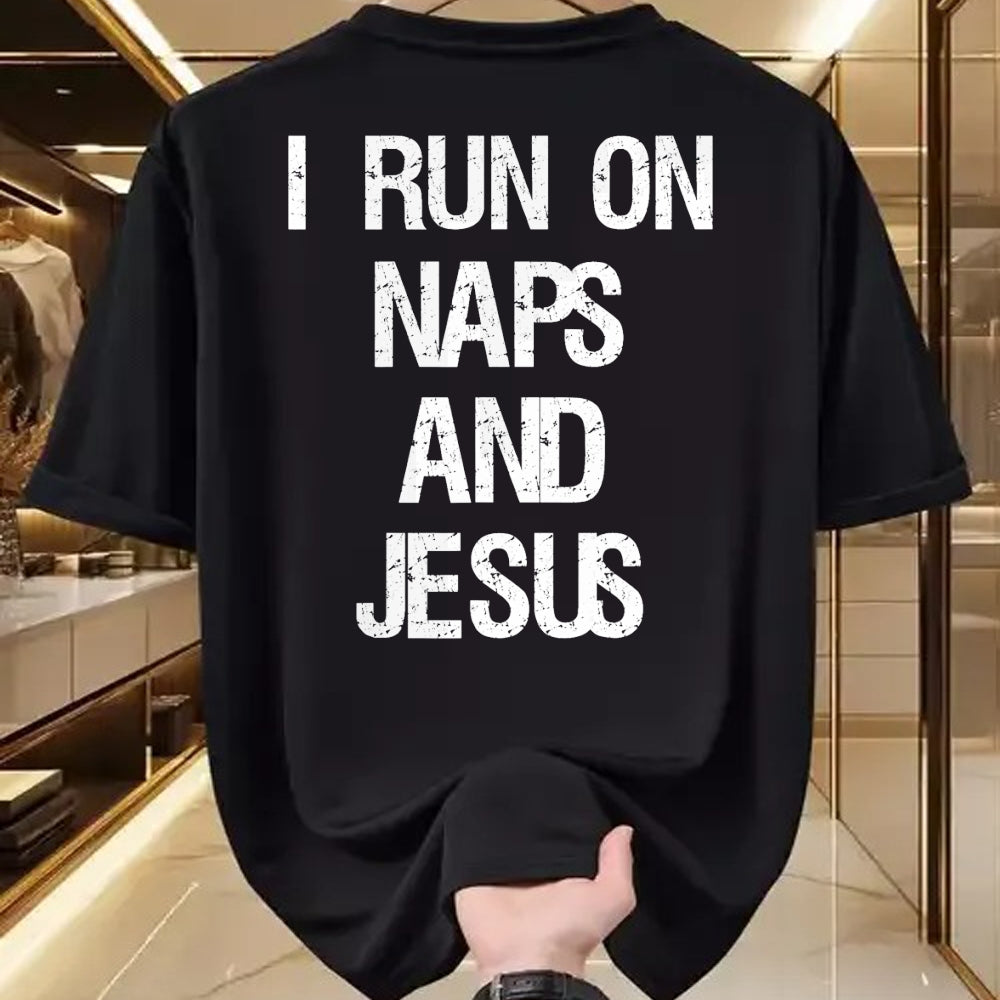 Christian Tee, Christian Faith Unisex T-Shirt/Hoodie/Sweatshirt HLT00 - Funny Run On Nap & Jesus Christ Sayings Christian T-Shirt (1)