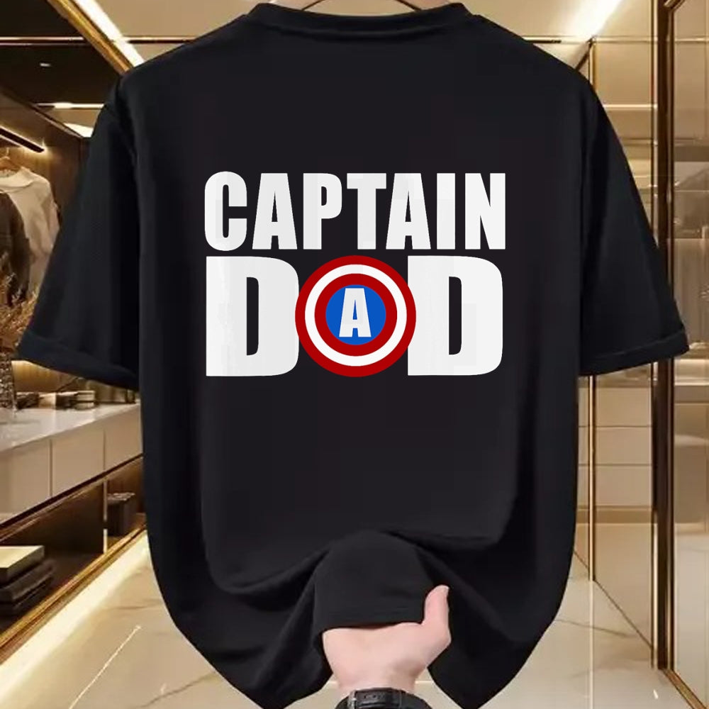 Gift for Dad Shirt, Funny Dad Unisex T-Shirt/Hoodie/Sweatshirt HLT00 – Funny Super Captain Dad Superhero Fathers Day T-Shirt