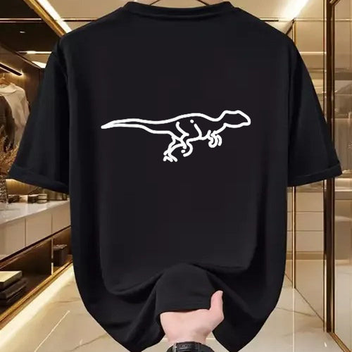 Best Dinosaur Lover Shirt, Funny Dinosaur UnisexT-Shirt/Hoodie/Sweatshirt HLT00 - Velociraptor Dinosaur Badge Patch Line Art Icon Outline Gift T-Shirt