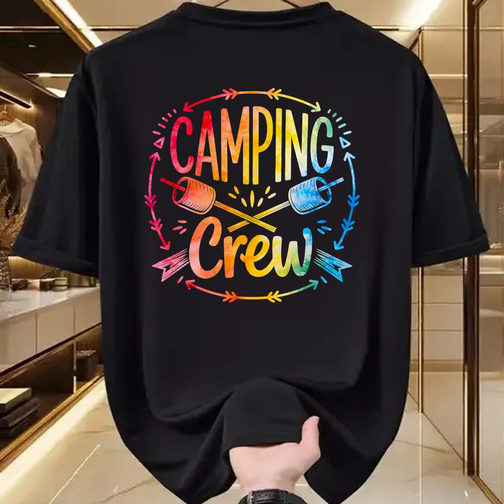 Funny Camping Shirt, Gift For Camping Lover Unisex T-Shirt/Hoodie/Sweatshirt HLT00 - Camping Crew Family Matching Camp Group Squad Team T-Shirt (1)