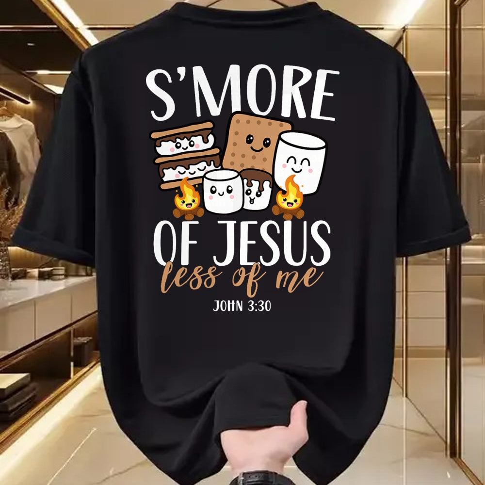 Funny Camping Shirt, Gift For Camping Lover Unisex T-Shirt/Hoodie/Sweatshirt HLT00 - Smore of Jesus Less of Me Christian Camper Camping Lover T-Shirt