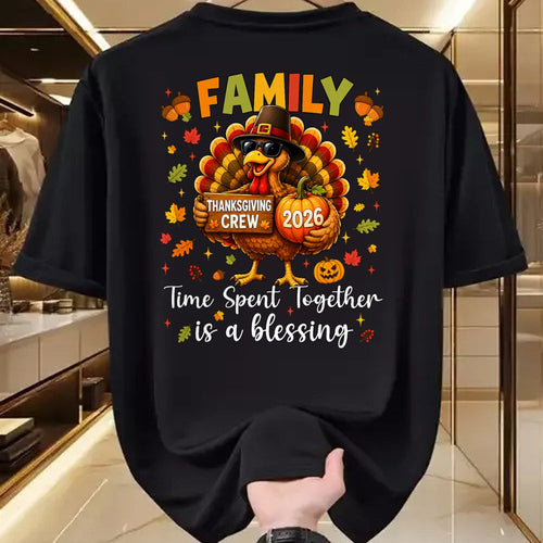 Best Thanksgiving Family Shirt , Funny Thanksgiving UnisexT-Shirt/Hoodie/Sweatshirt HLT00 - Family Thanksgiving 2026 Thanksgiving Crew Turkey Matching T-Shirt (4)