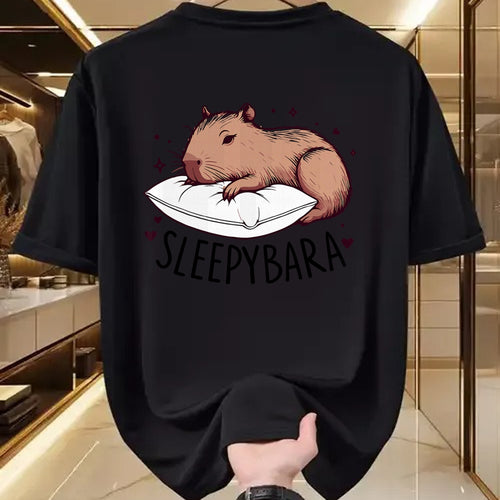 Cute Capybara Shirt, Funny Capybara Unisex T-Shirt/Hoodie/Sweatshirt HLT00 - Kids Capybara Funny Sleepybara Sleep Pajamas Girls Boys T-Shirt
