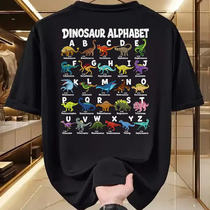 Best Dinosaur Lover Shirt, Funny Dinosaur UnisexT-Shirt/Hoodie/Sweatshirt HLT00 - Dinosaurs Alphabet Funny ABC Dino Identification Boys Girls T-Shirt