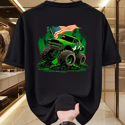 Patrick Day Shirts for Family, Funny Patrick Day shirts, st patrick's day Unisex T-Shirt/Hoodie/Sweatshirt HLT00 - Funny Leprechaun Monster Truck Shamrock St Patrick Day Boys T-Shirt