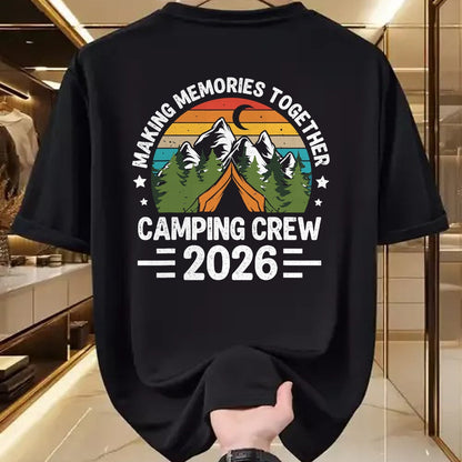 Funny Camping Shirt, Gift For Camping Lover Unisex T-Shirt/Hoodie/Sweatshirt HLT00 - Family Camping Crew 2026 Outdoor Camper Group Matching T-Shirt