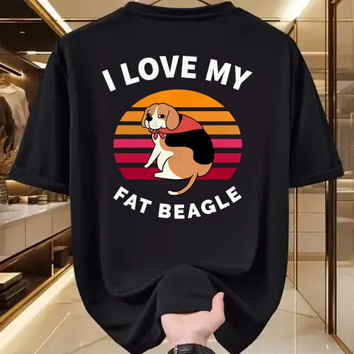 Dog Love Shirt, Dog Lover Gift T-Shirt/Hoodie/Sweatshirt HLT00 - I Love My Fat Beagle - Beagle Dog T-Shirt (1)