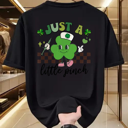 Patrick Day Shirts for Family, Funny Patrick Day shirts, st patrick's day Unisex T-Shirt/Hoodie/Sweatshirt HLT00 - Nurse St Patrick Day Just A Little Pinch RN L&D Phlebotomist T-Shirt