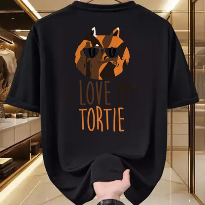 Cat Love Shirt, Funny Cat Lover Gift UnisexT-Shirt/Hoodie/Sweatshirt HLT00 - I love my cat (Tortie)I love my Tortoiseshell Cat T-Shirt for Men Women Kids