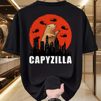 Cute Capybara Shirt, Funny Capybara Unisex T-Shirt/Hoodie/Sweatshirt HLT00 - Capybara Shirt Funny Capybara Rodent Capyzilla Funny T-Shirt