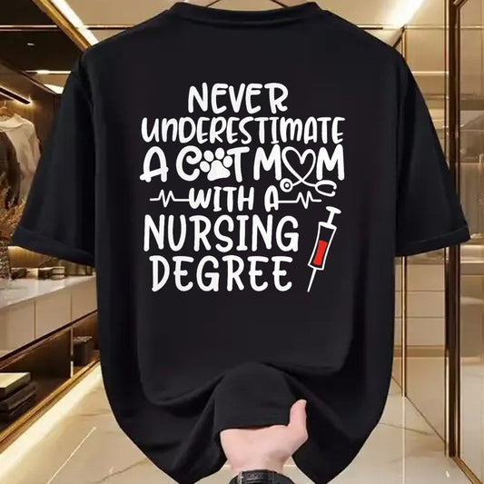 Funny Nurse Shirt, Nurse Unisex T-Shirt/Hoodie/Sweatshirt HLT00 - Nurse Cat Mom Nurse Life Cats and Nursing Gift T-Shirt