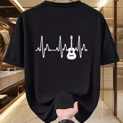 Guitar Lover Shirt, Funny Guitar UnisexT-Shirt/Hoodie/Sweatshirt HLT00 - Acoustic Guitar Heartbeat Shirt - Guitar Musician T-Shirt
