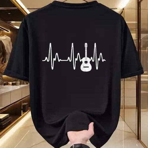 Guitar Lover Shirt, Funny Guitar UnisexT-Shirt/Hoodie/Sweatshirt HLT00 - Acoustic Guitar Heartbeat Shirt - Guitar Musician T-Shirt