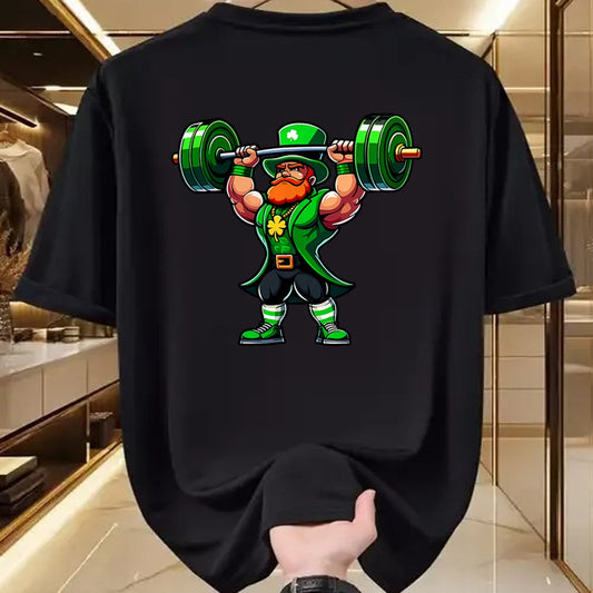 Patrick Day Shirts for Family, Funny Patrick Day shirts, st patrick's day Unisex T-Shirt/Hoodie/Sweatshirt HLT00 - Leprechaun St. Patrick Day Weightlifting Workout Gym T-Shirt