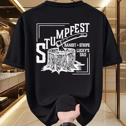 Gift for Dad Shirt, Funny Dad Unisex T-Shirt/Hoodie/Sweatshirt HLT00 – Funny Stumpfest Bandit stripe and lucky_s dad T-Shirt