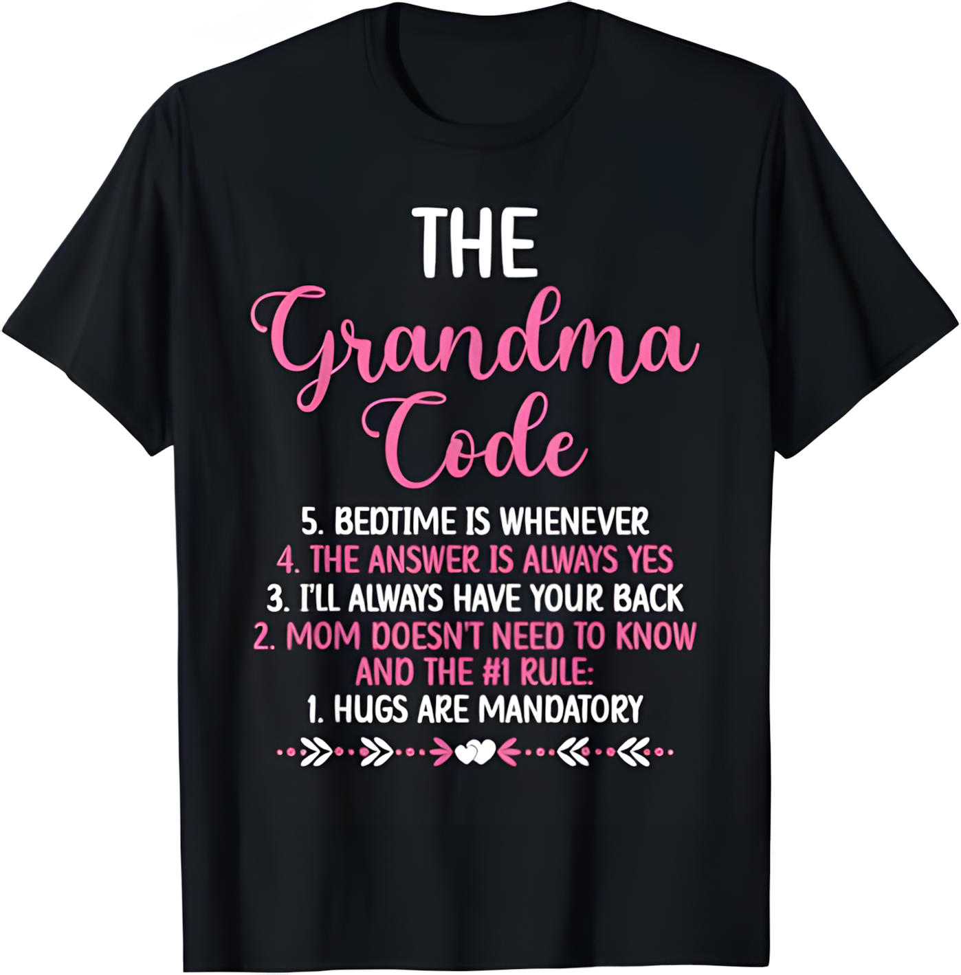 THE GRANDMA CODE T SHIRT - From grandma NTTD00