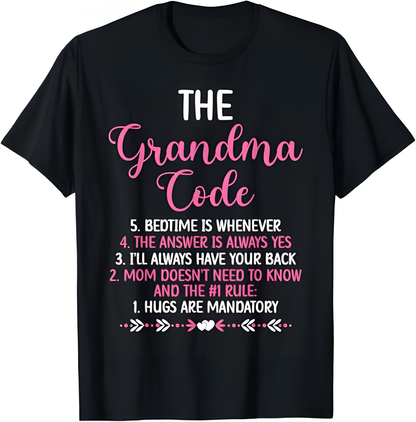 THE GRANDMA CODE T SHIRT - From grandma NTTD00