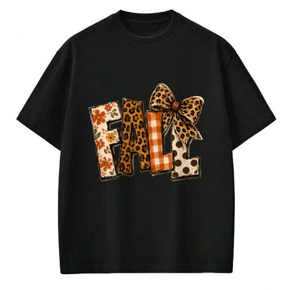 Best Thanksgiving Family Shirt , Funny Thanksgiving UnisexT-Shirt/Hoodie/Sweatshirt HLT00 - Fall Coquette Bow Leopard Pumpkin Leaves Thanksgiving Autumn T-Shirt