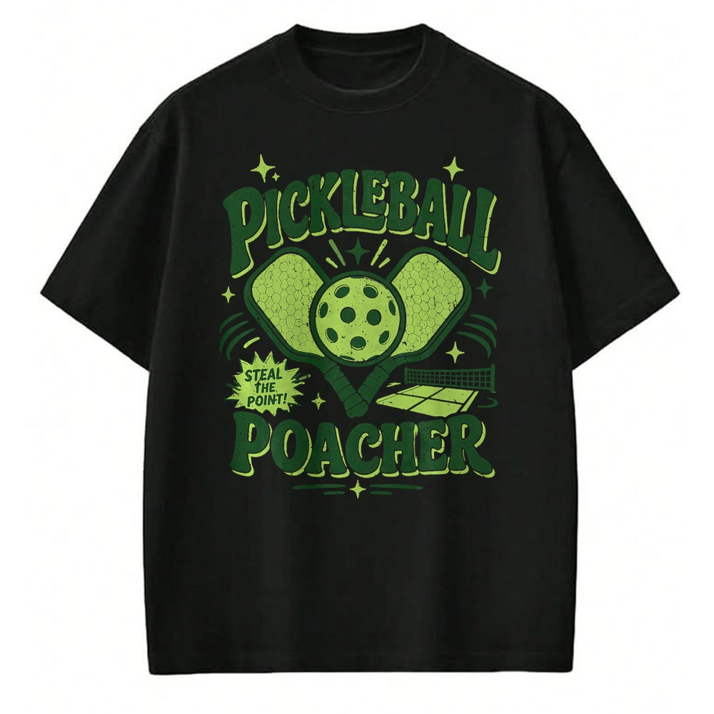 Funny Pickleball Shirt, Pickleball Lover Unisex T-Shirt/Hoodie/Sweatshirt HLT00 - Pickleball Poacher Premium Tri-Blend T-Shirt
