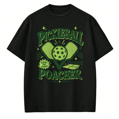 Funny Pickleball Shirt, Pickleball Lover Unisex T-Shirt/Hoodie/Sweatshirt HLT00 - Pickleball Poacher Premium Tri-Blend T-Shirt
