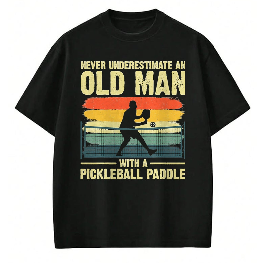 Funny Pickleball Shirt, Pickleball Lover Unisex T-Shirt/Hoodie/Sweatshirt HLT00 - Cool Pickleball Design for Men Grandpa Pickleball Player T-Shirt, Men, Black, X-Large