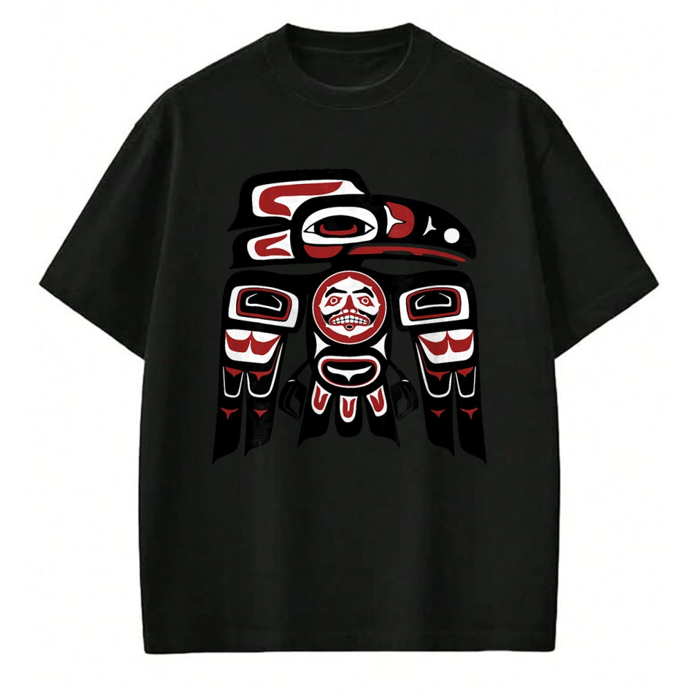 Native American T-Shirts, Vintage Native American Unisex T-Shirt/Hoodie/Sweatshirt HLT00 - Haida Tlingit Raven Totem Native American Indigenous Pride