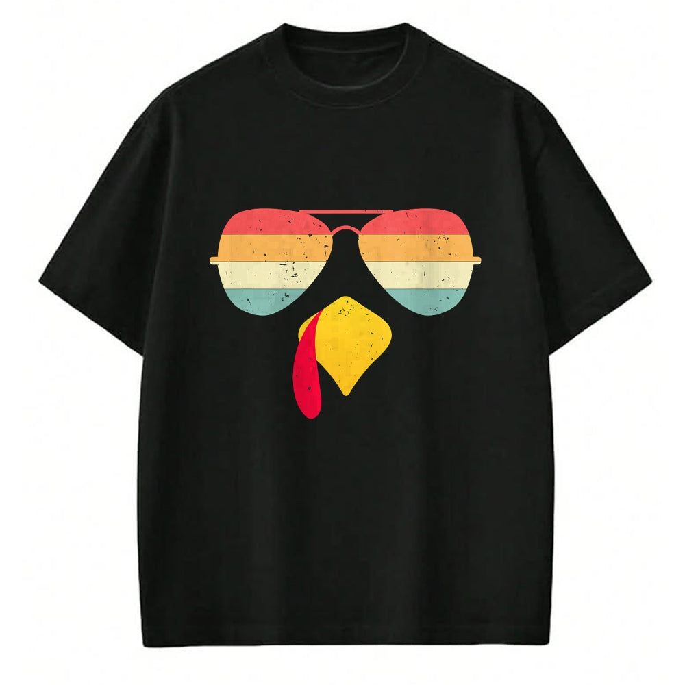 Best Thanksgiving Family Shirt , Funny Thanksgiving UnisexT-Shirt/Hoodie/Sweatshirt HLT00 - Cool Turkey Face with Sunglasses Funny Thanksgiving for Boys T-Shirt