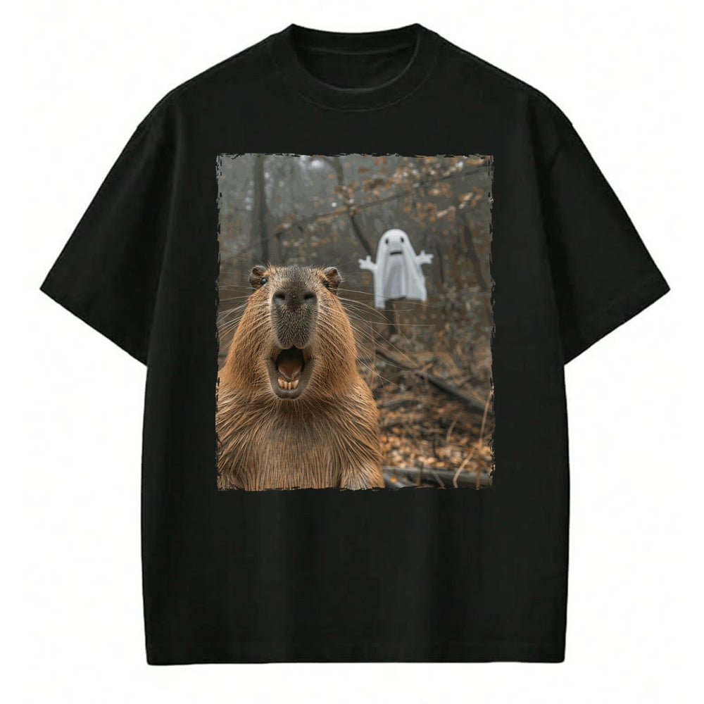 Cute Capybara Shirt, Funny Capybara Unisex T-Shirt/Hoodie/Sweatshirt HLT00 - Funny Capybara Halloween T-Shirt